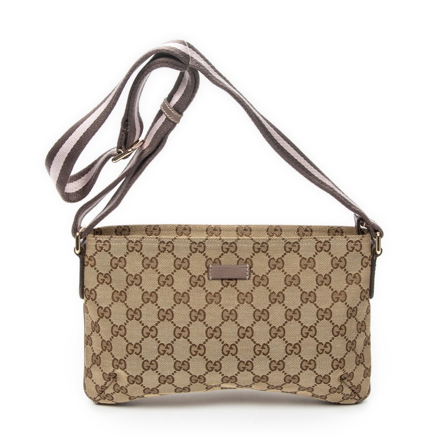 Canvas Small Web Zip Crossbody
