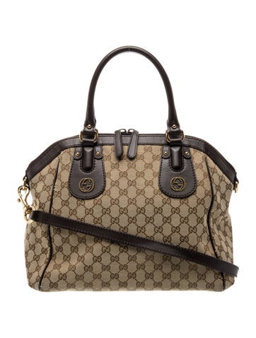 GG Canvas Top Handle Bag