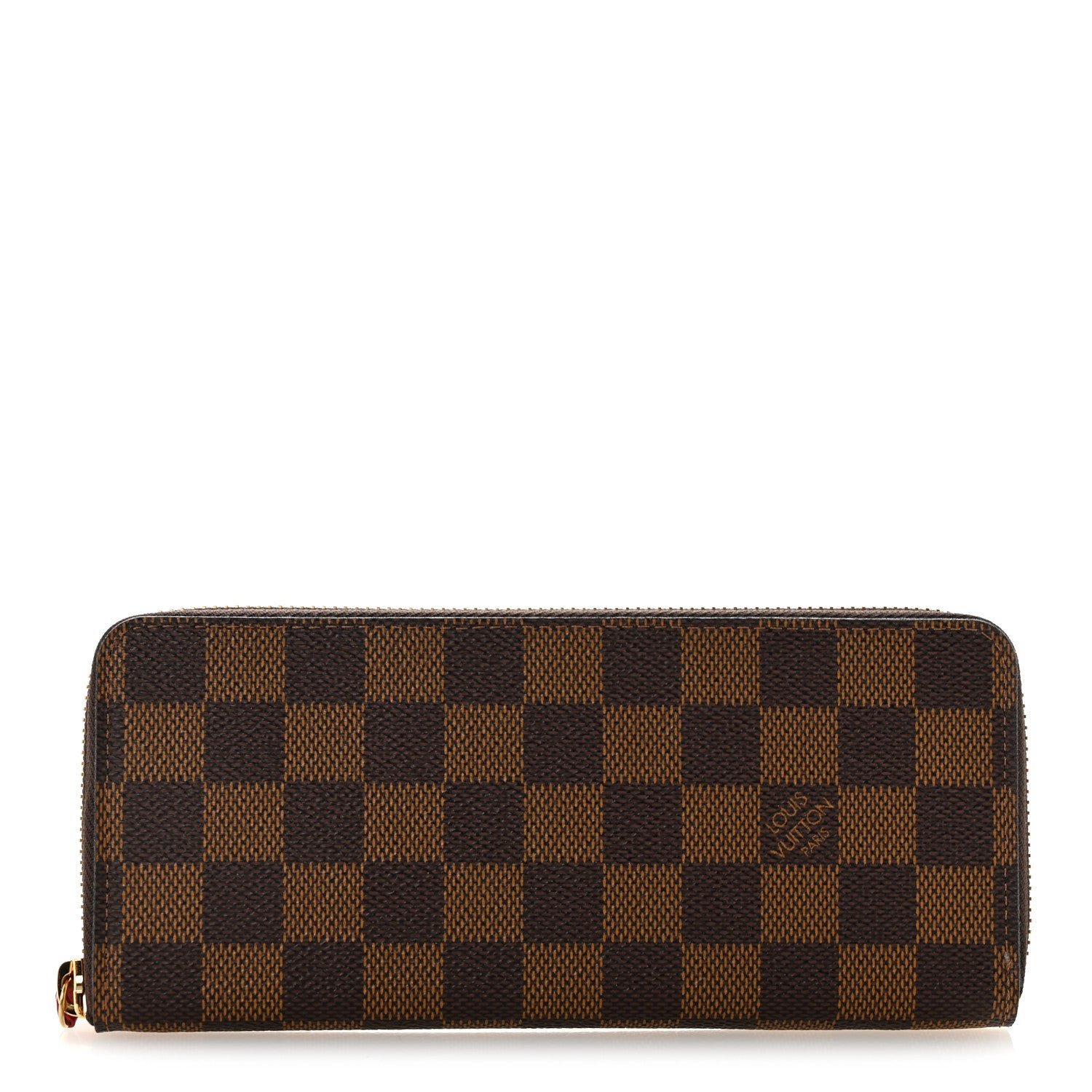 Louis Vuitton Damier Ebene Clemence Wallet Cherry