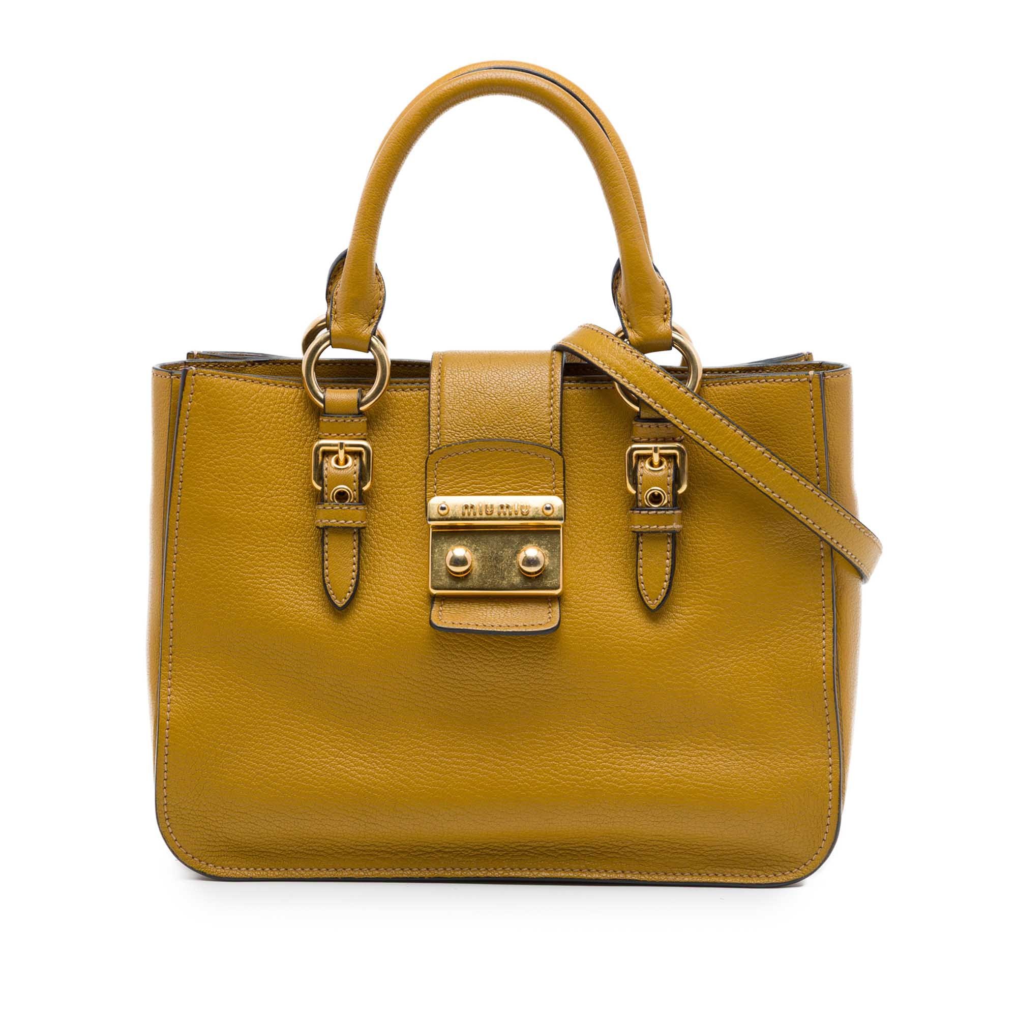 Madras leather handbag