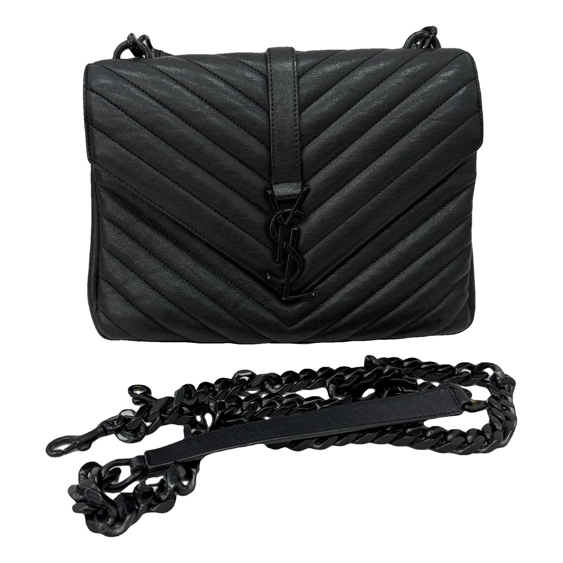 Collége monogramme leather handbag