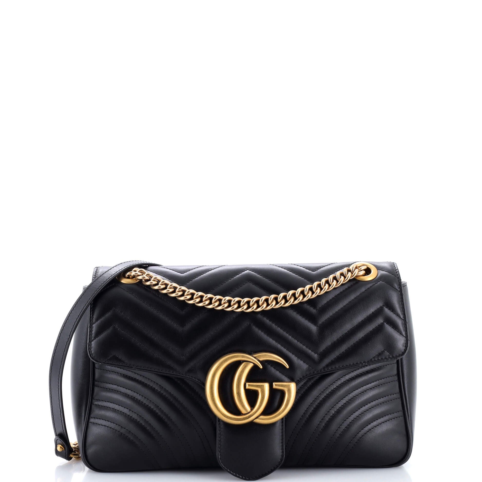 GG Marmont Flap Bag Matelasse Leather Medium