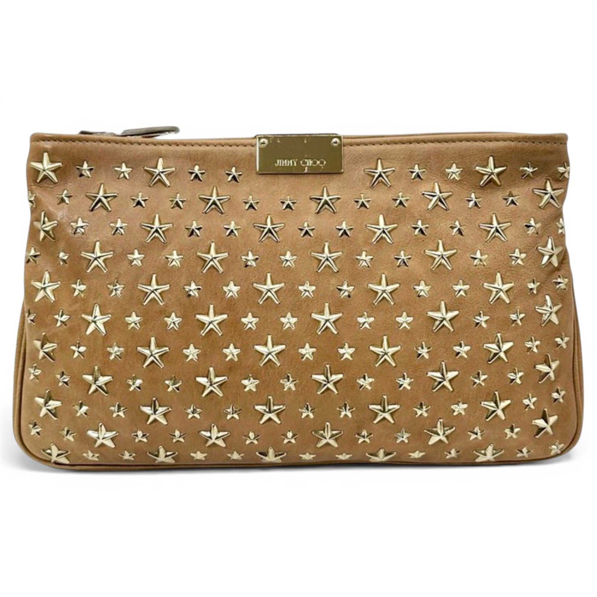 Leather clutch bag
