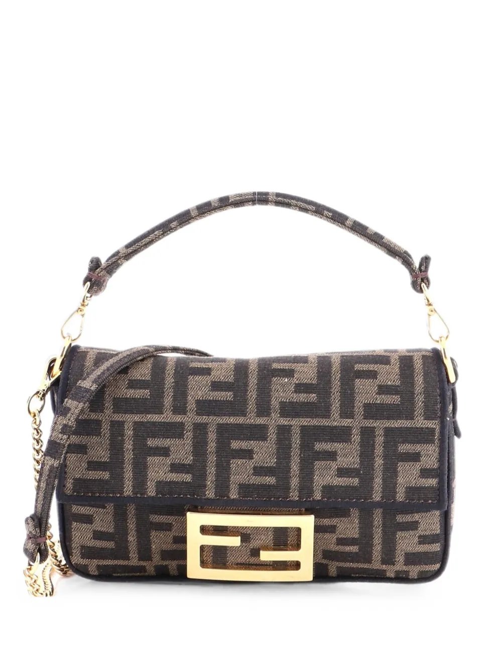 Baguette NM Bag Zucca Canvas Mini crossbody bag