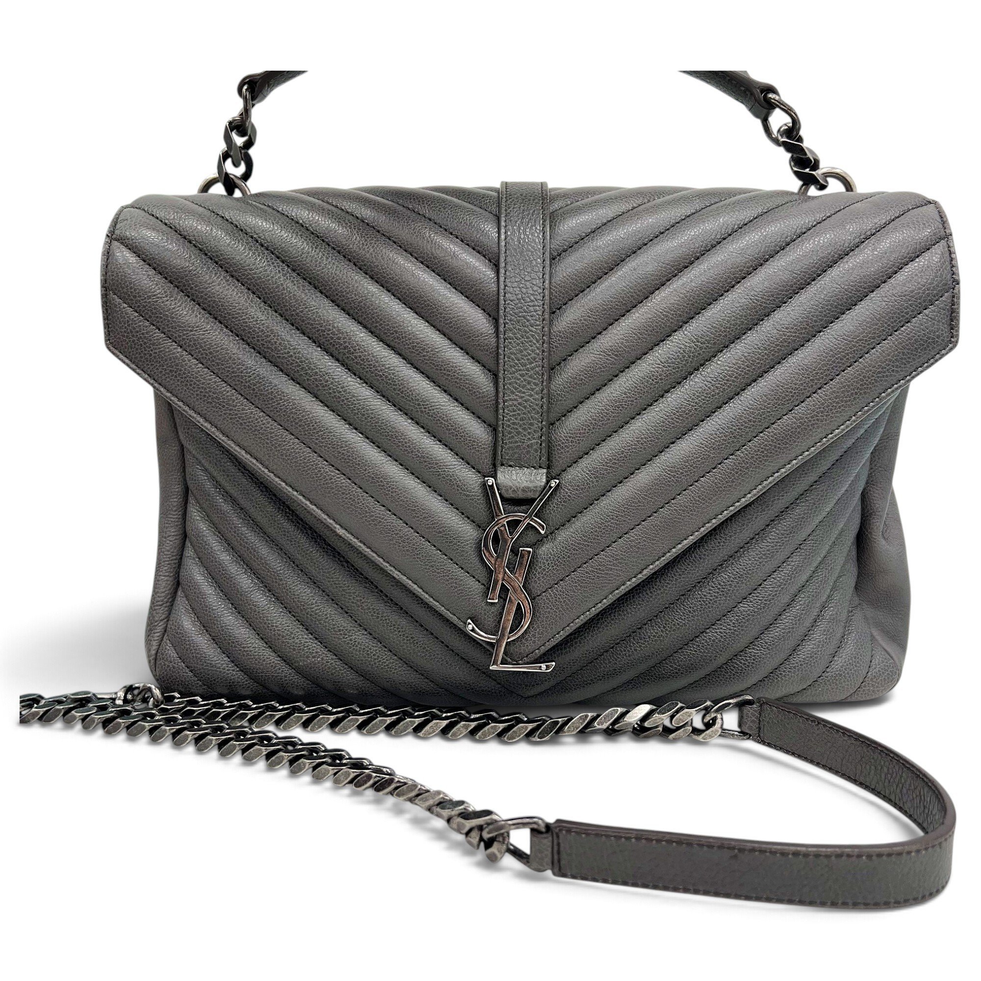 Collége monogramme leather handbag