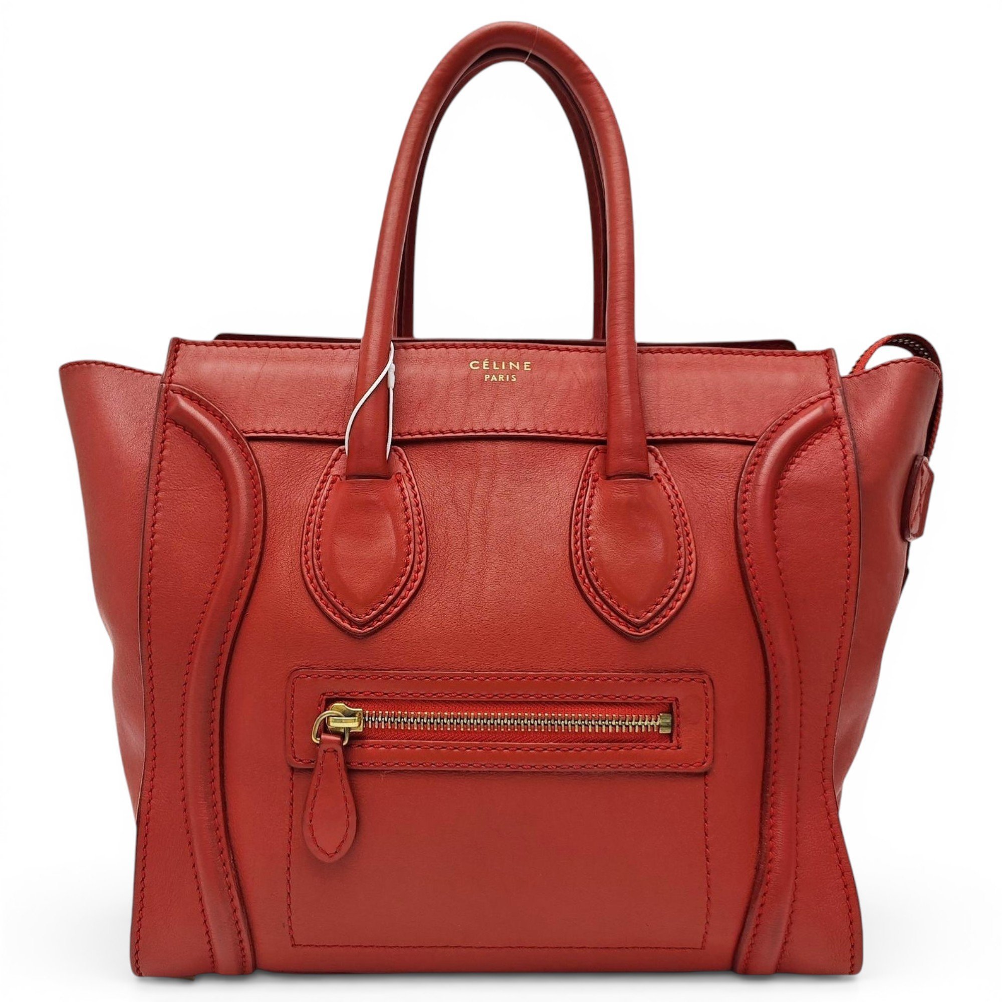 Luggage leather tote