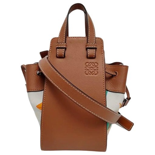 Hammock leather handbag