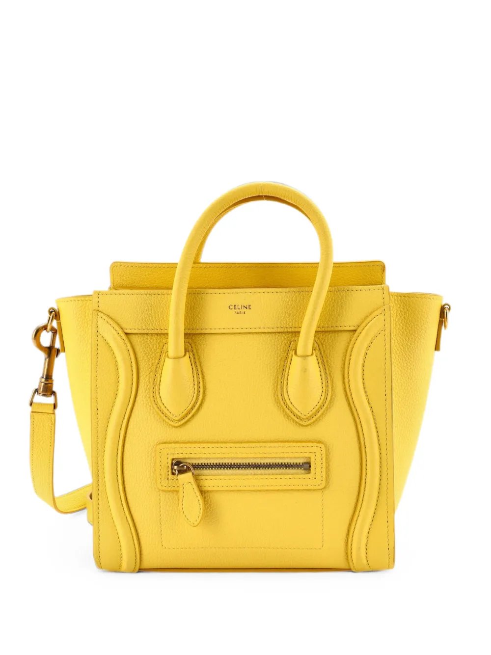 Luggage Bag Grainy Leather Nano crossbody bag