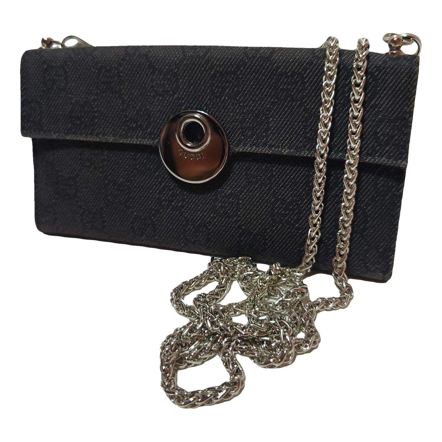 Leather clutch bag