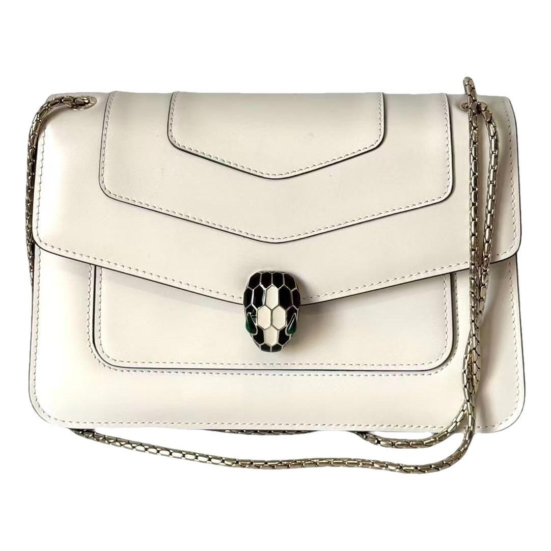 Serpenti leather handbag