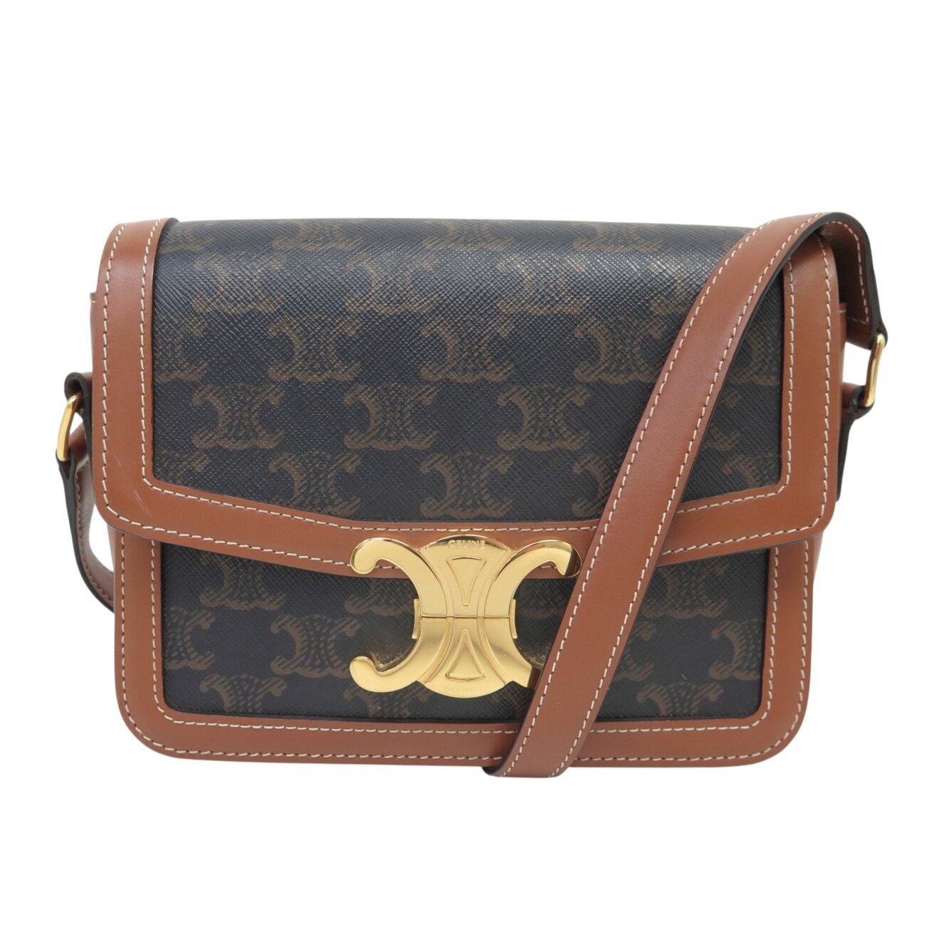 Classic leather crossbody bag