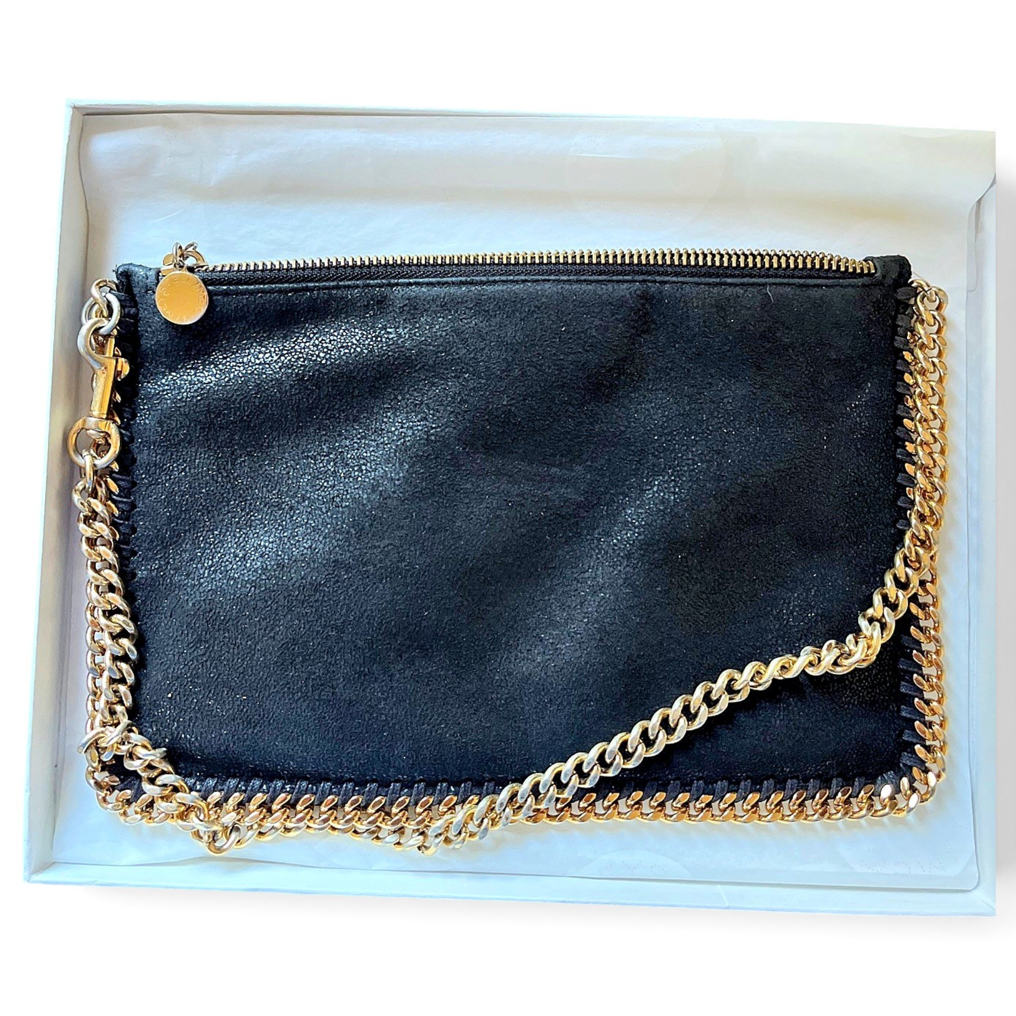 Falabella vegan leather clutch bag