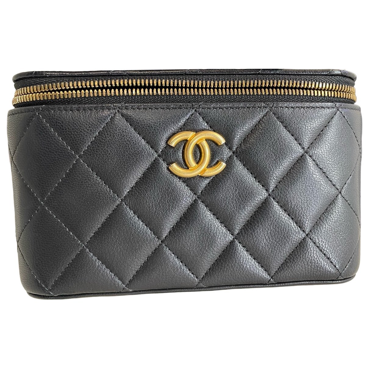 Trendy CC Vanity leather handbag