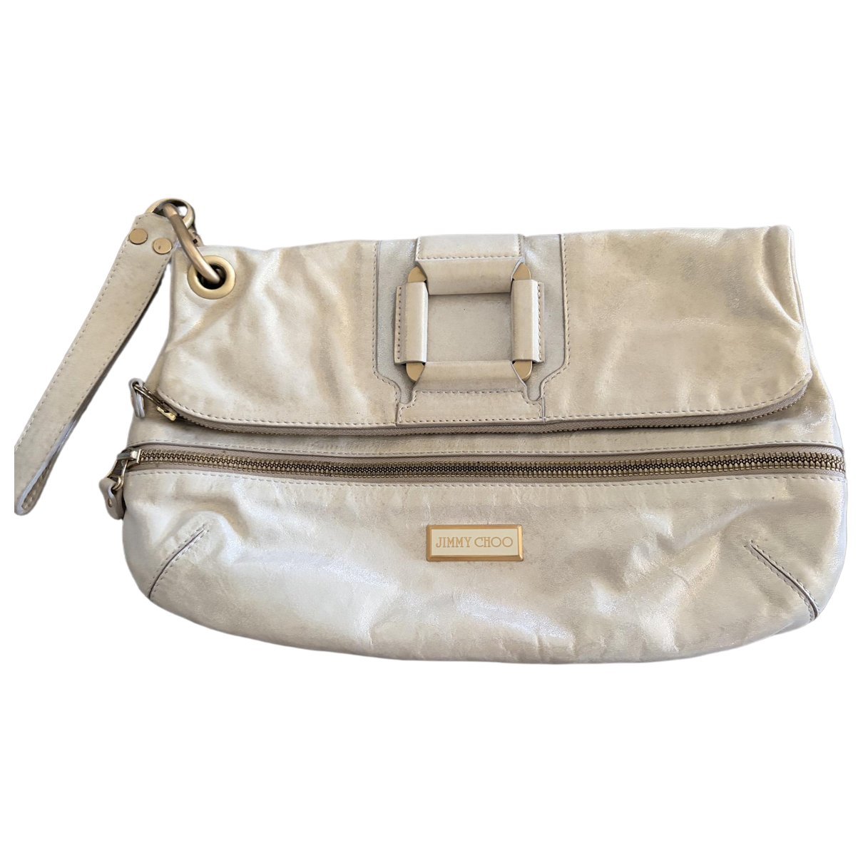 Leather clutch bag