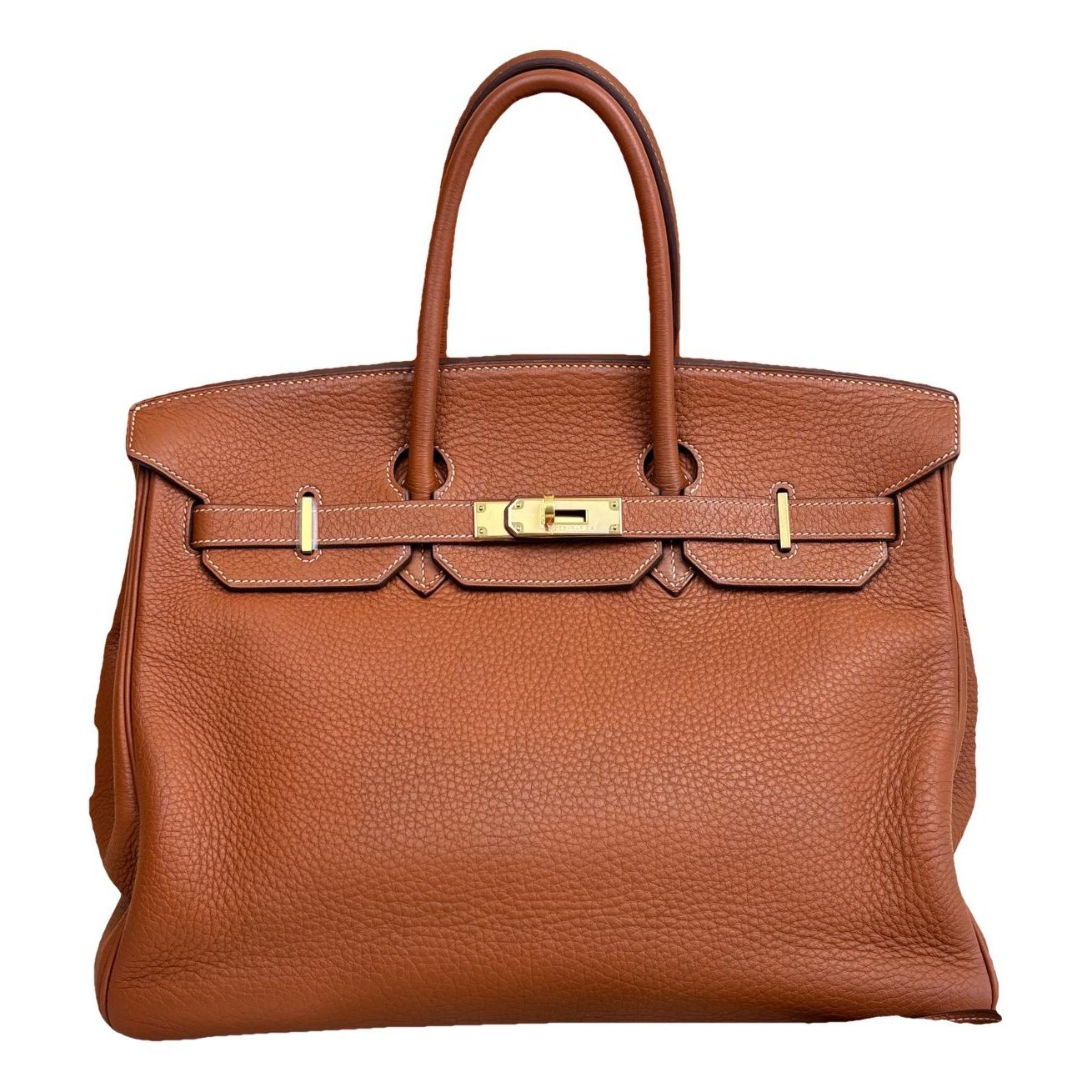 Hermes Birkin 35 Handbag Gold