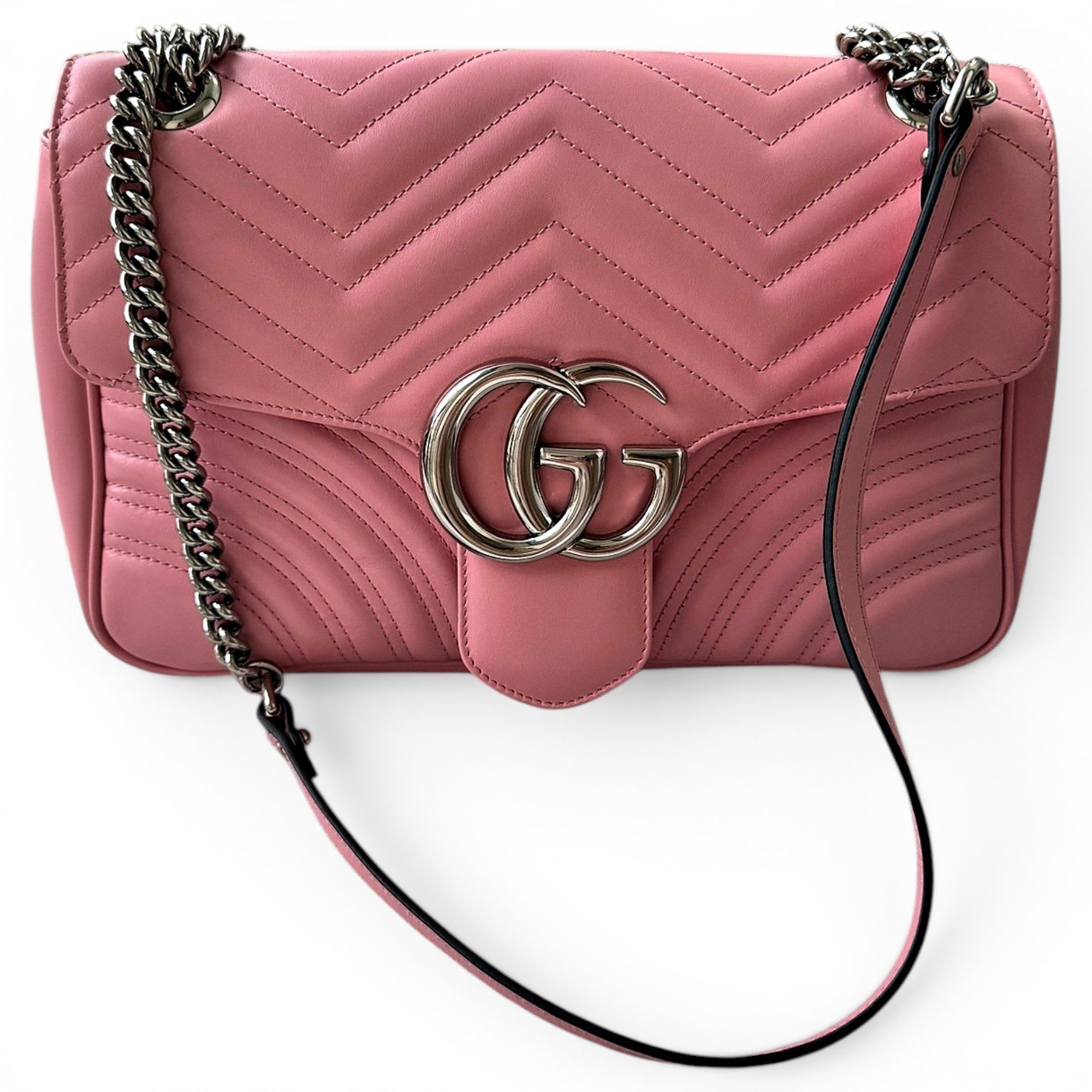 GG Marmont Flap leather crossbody bag
