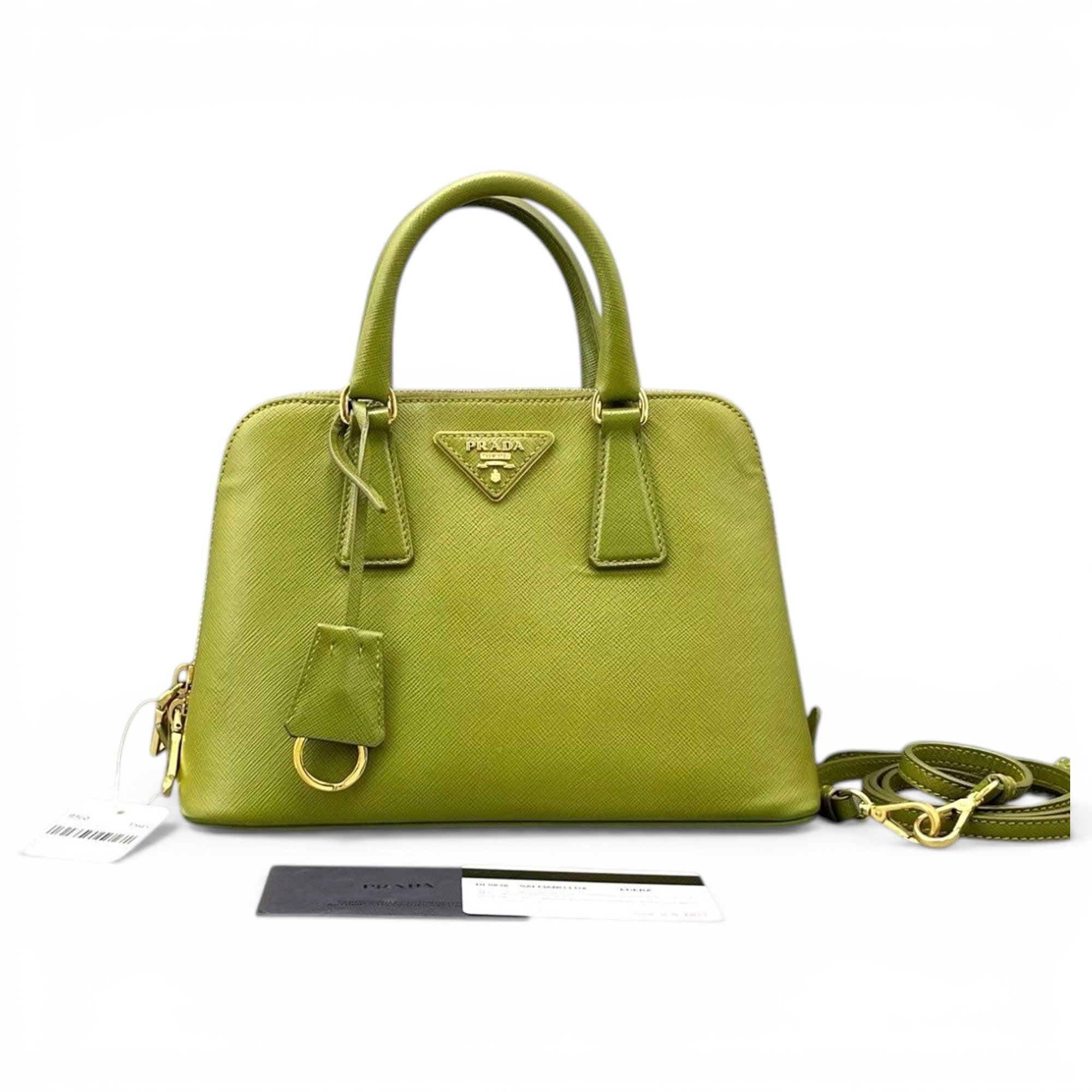 Promenade leather handbag