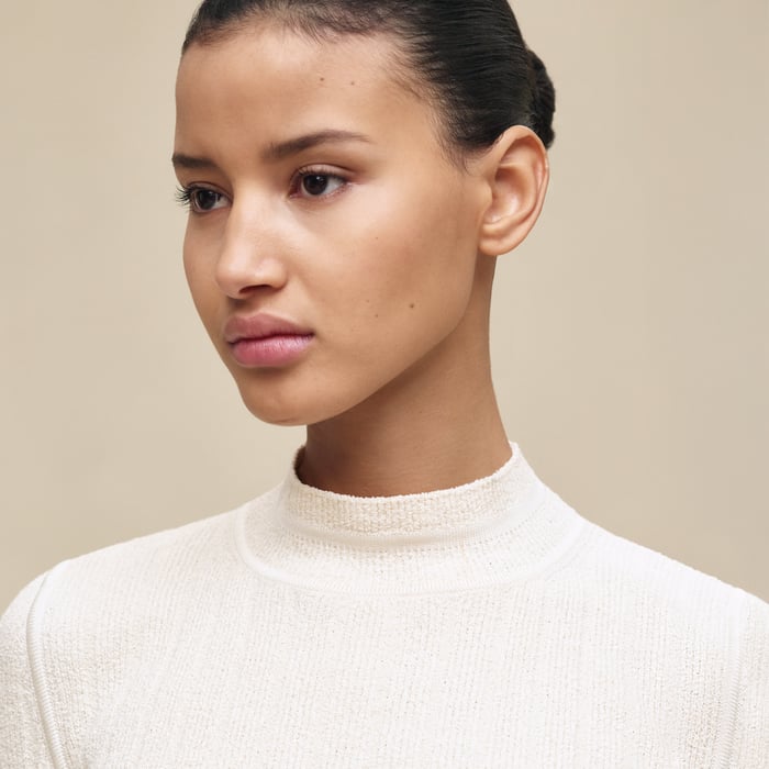 Blanc Naturel Long-sleeve Sweater