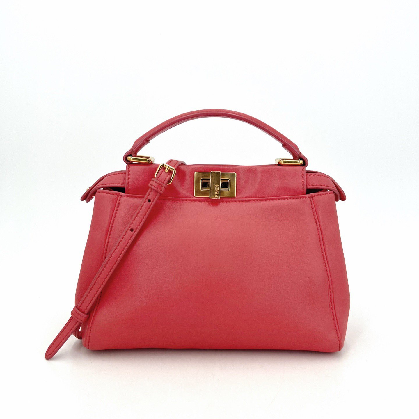 Peekaboo leather handbag