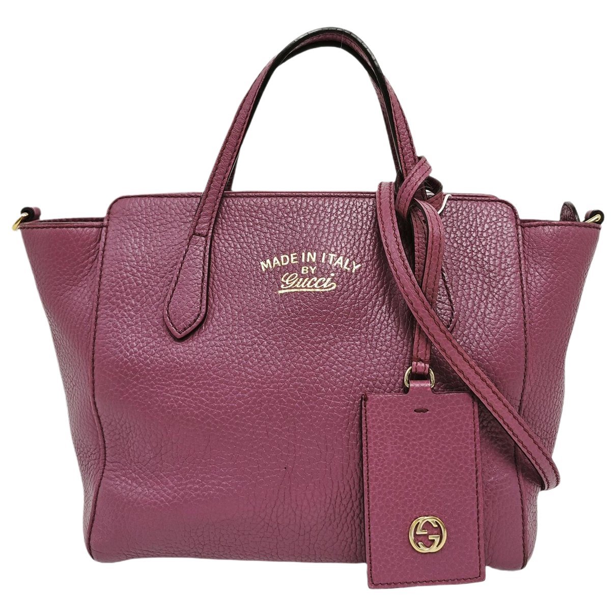 Swing leather handbag