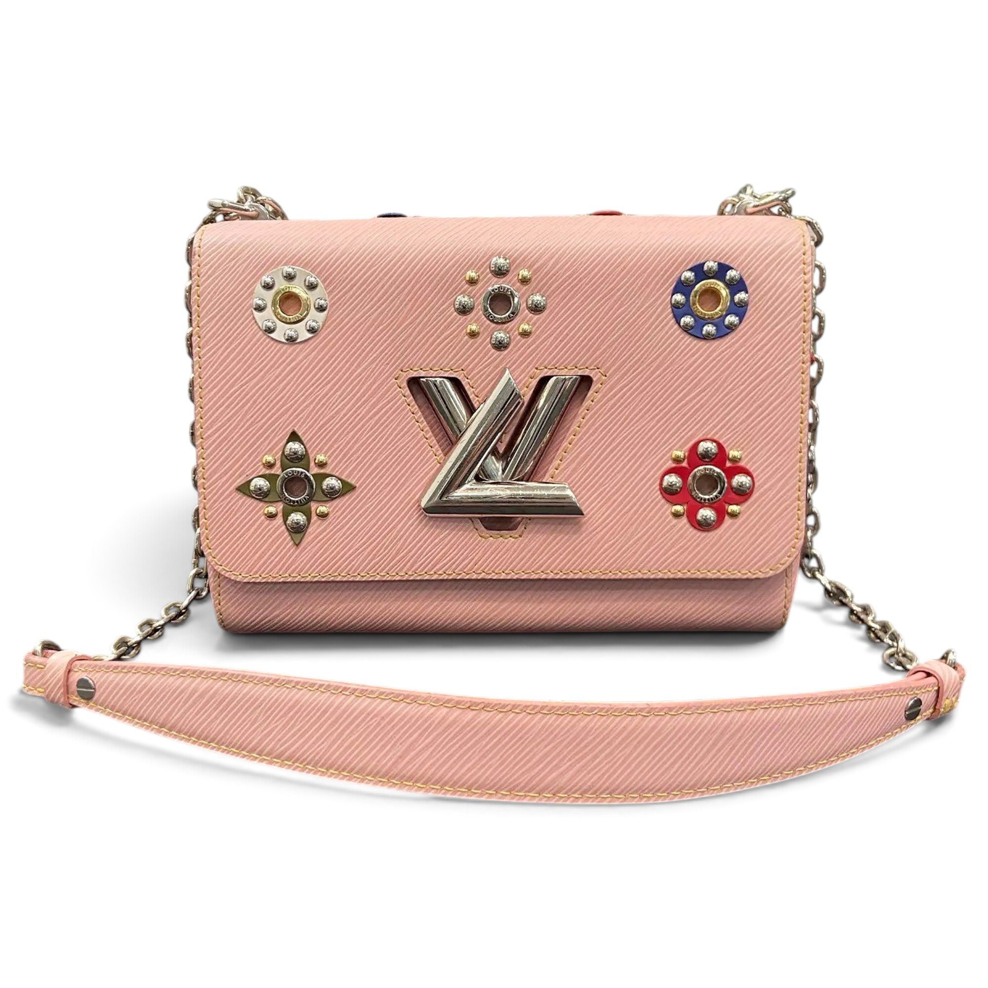 Twist leather crossbody bag