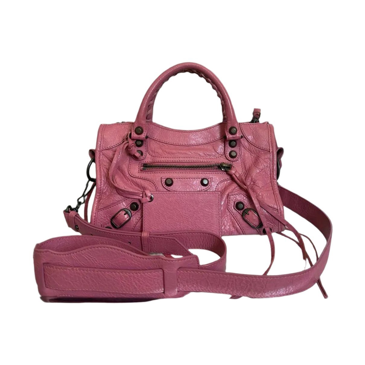City leather crossbody bag