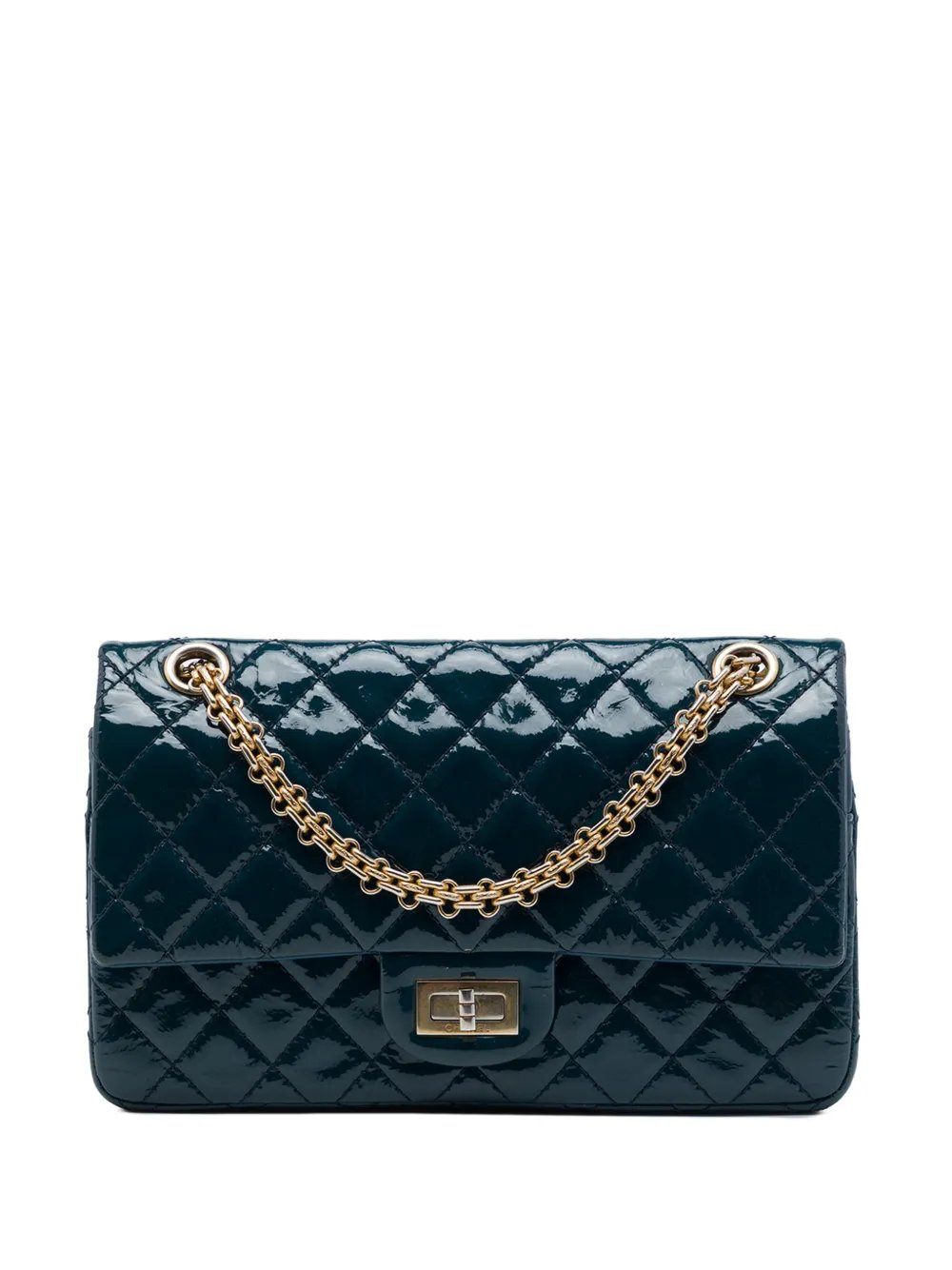 2013-2014 Quilted Patent Reissue 2.55 Double Flap 225 shoulder bag