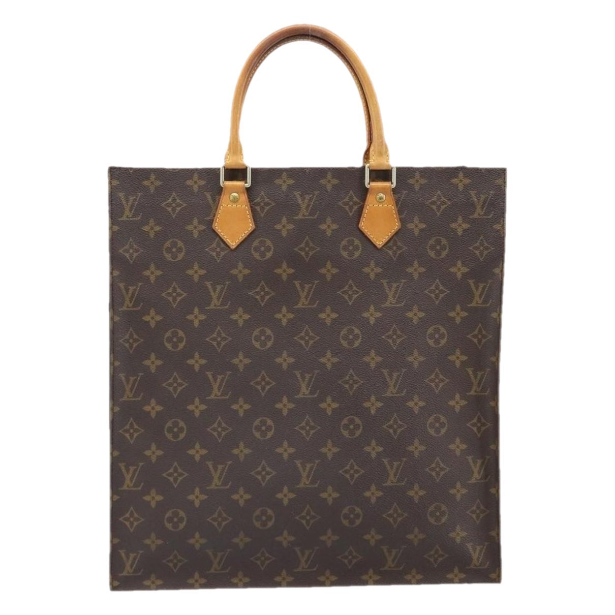Plat leather handbag