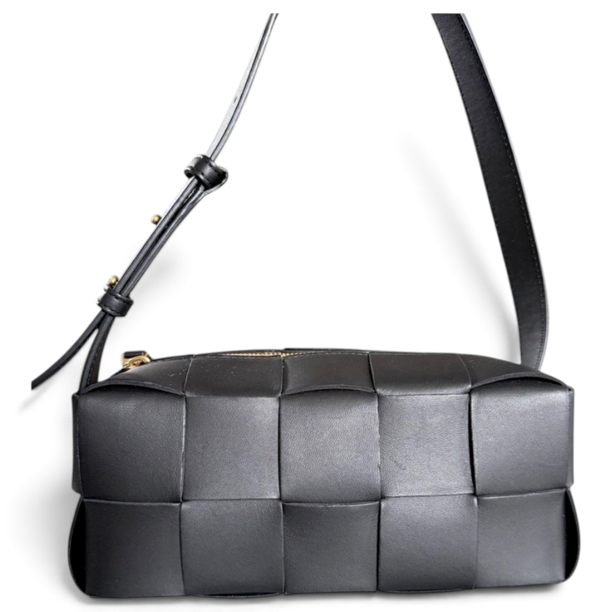 Cassette leather crossbody bag