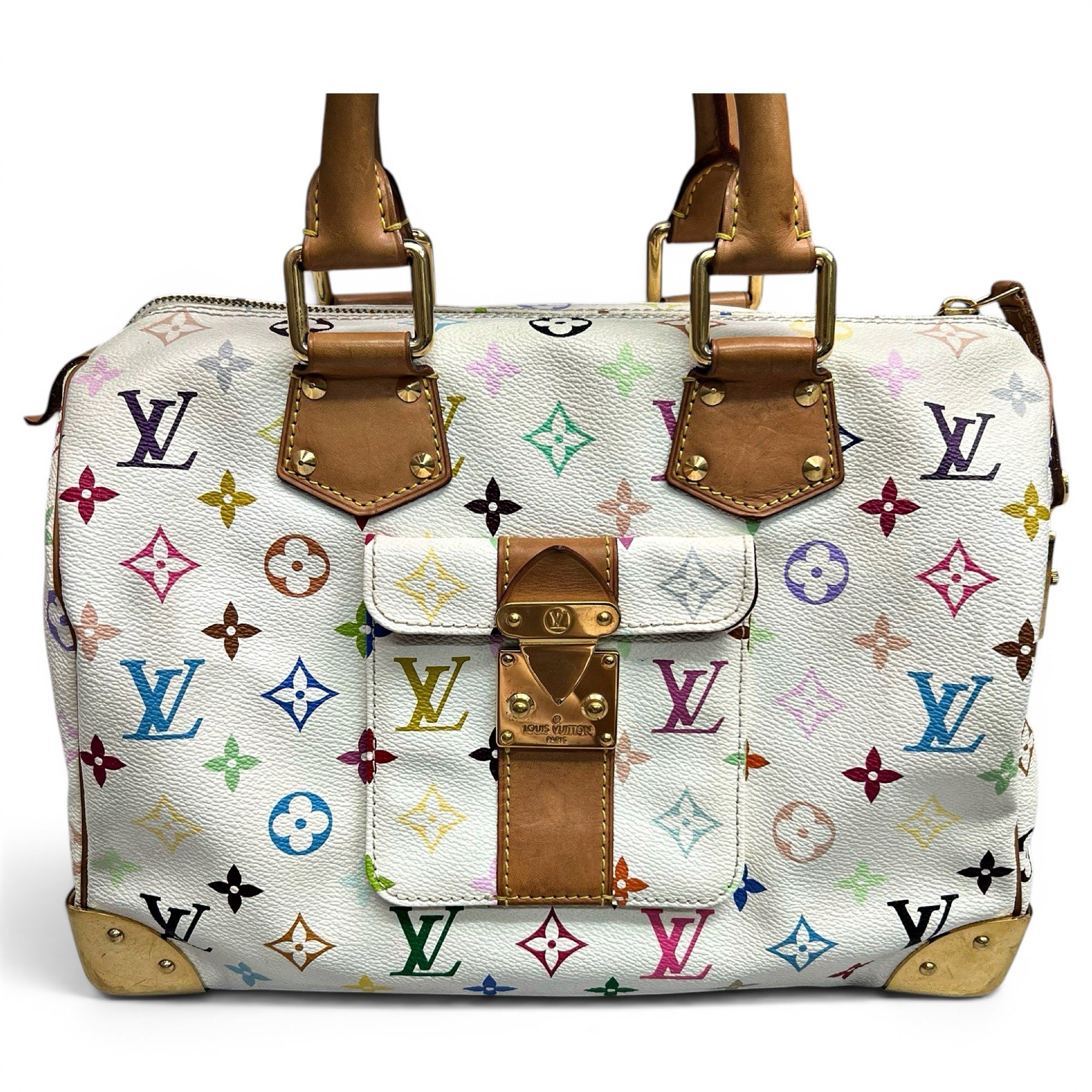 Speedy leather handbag