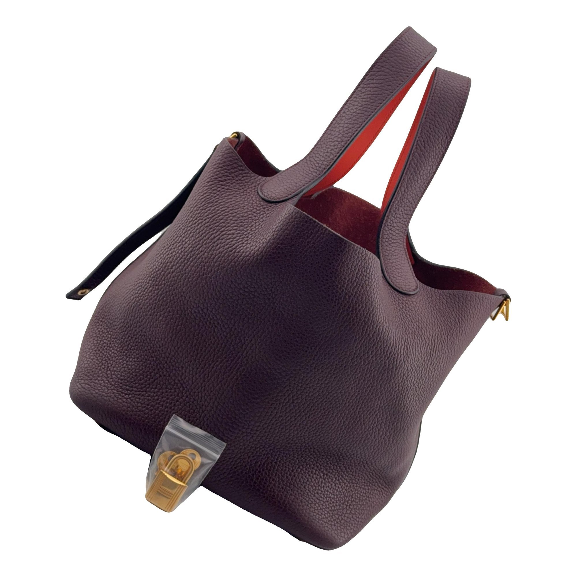 Picotin leather handbag