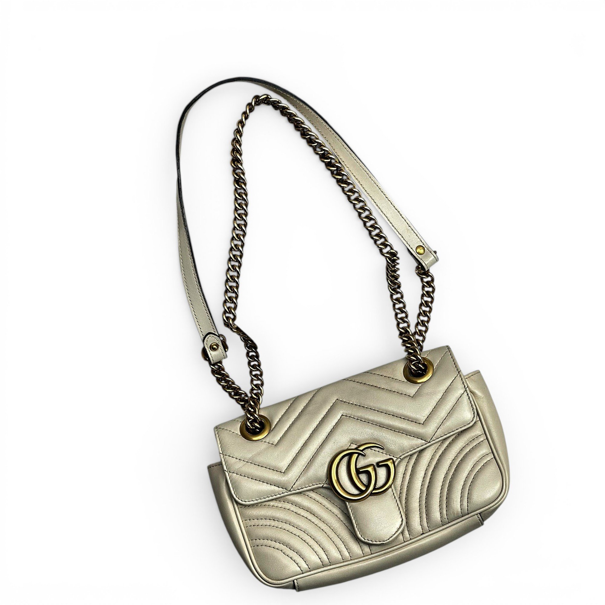 GG Marmont Flap leather crossbody bag