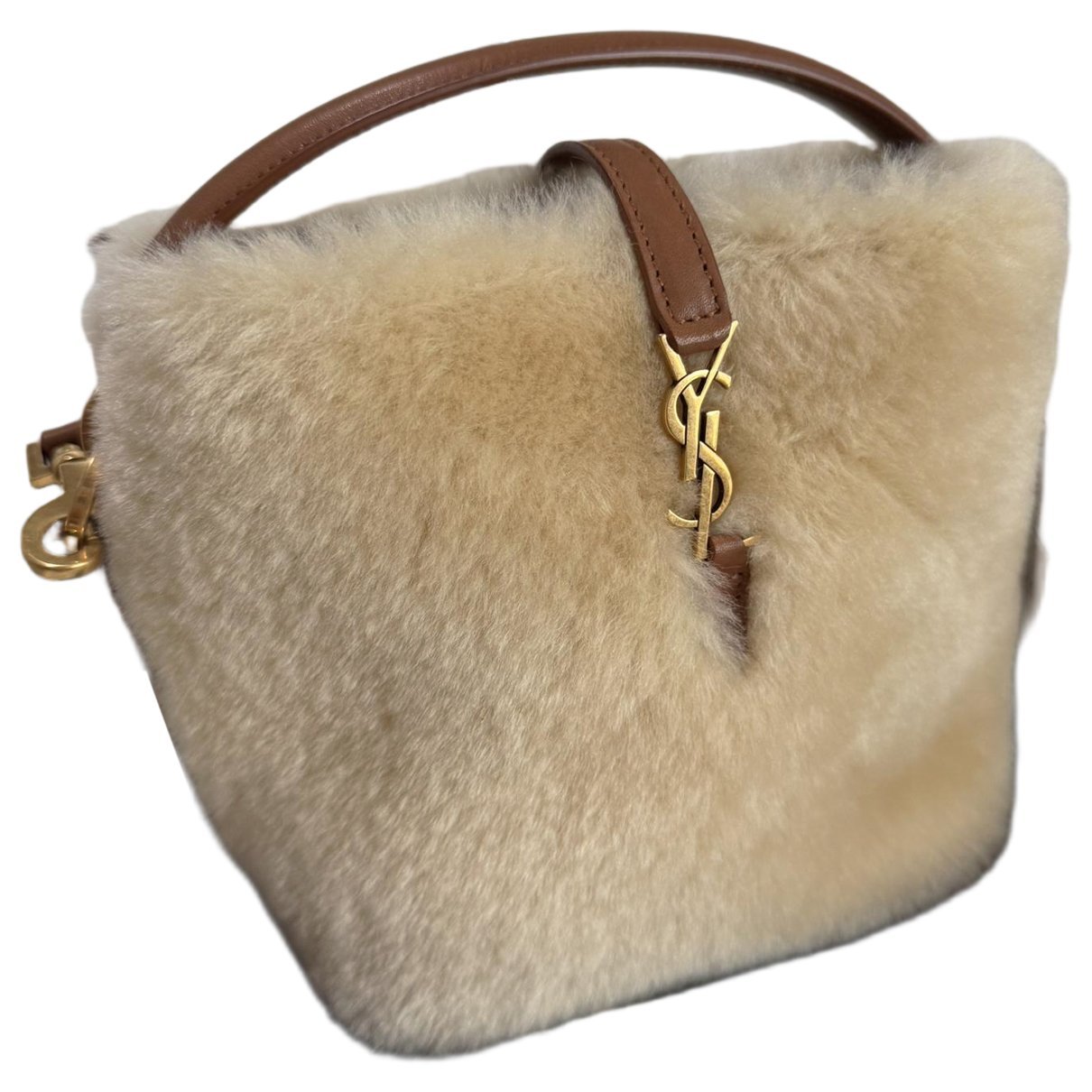 Faux fur handbag