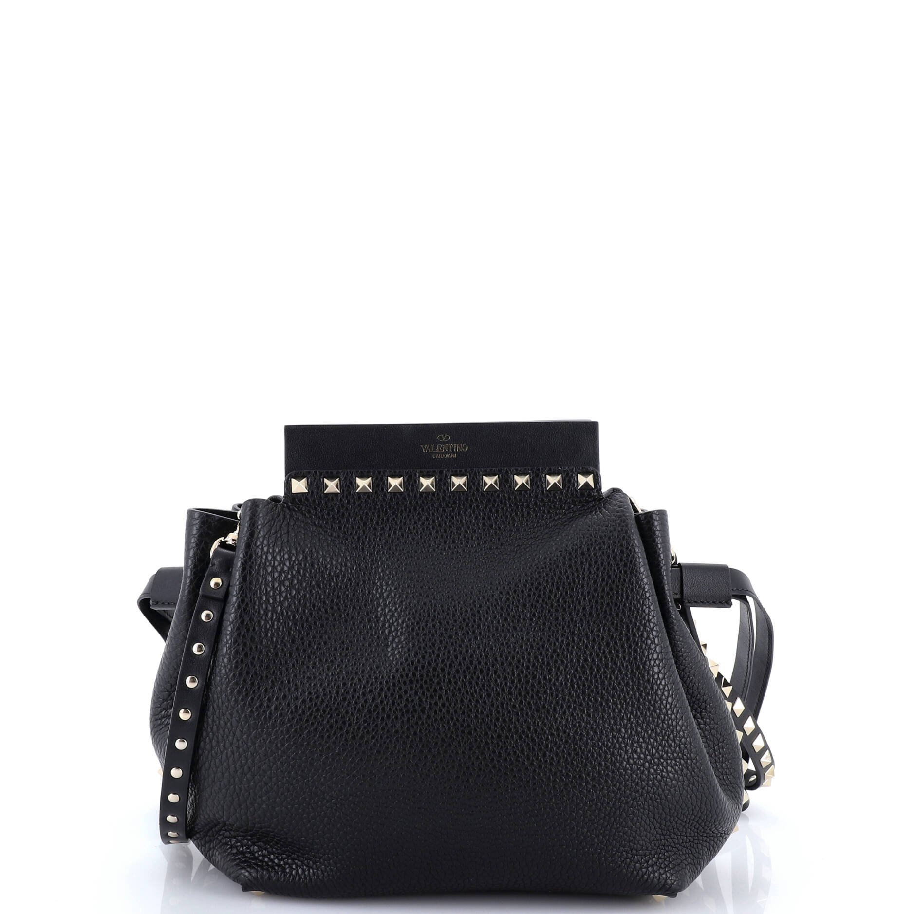 Valentino Garavani Rockstud Bucket Shoulder Bag Leather Small