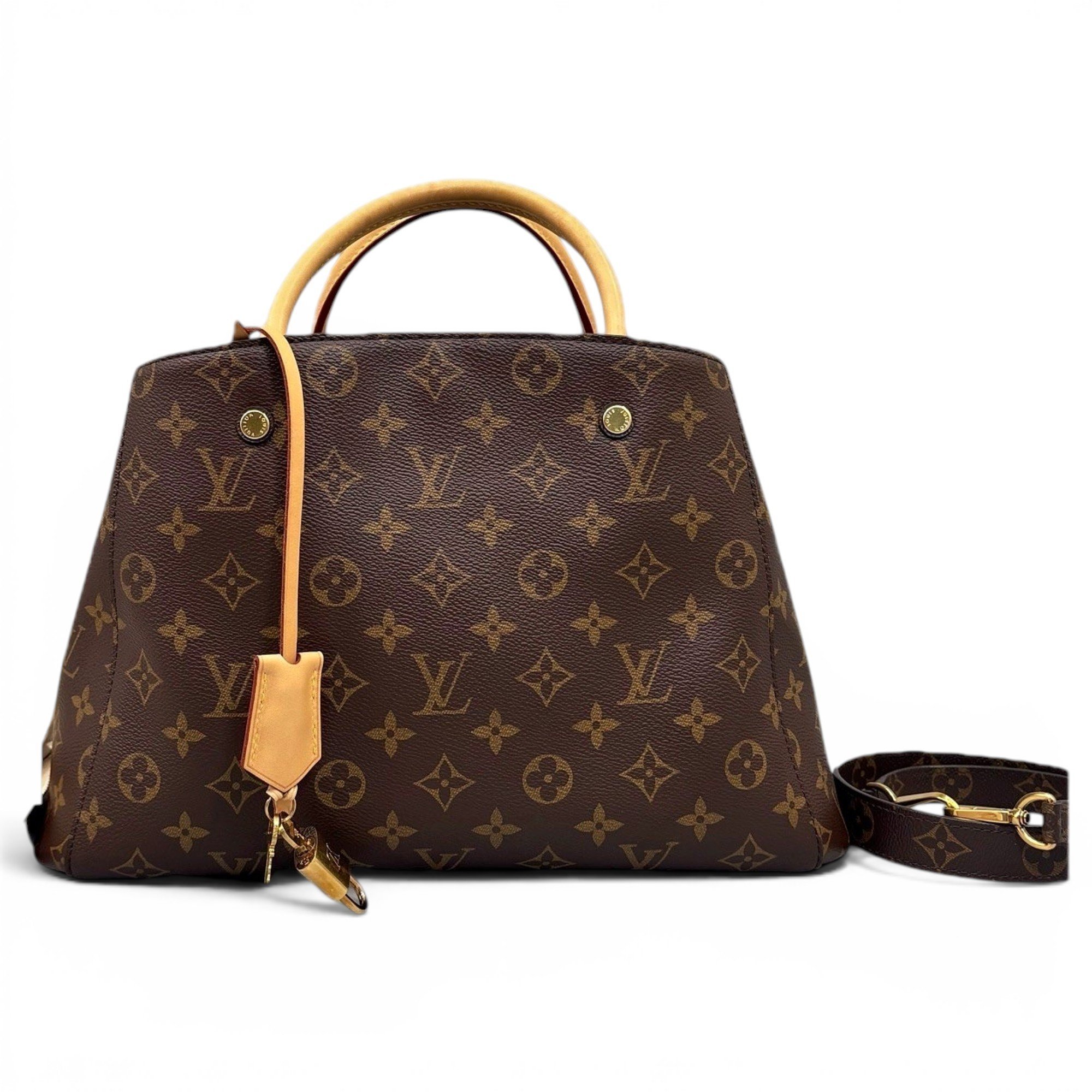 Louis Vuitton Montaigne leather handbag
