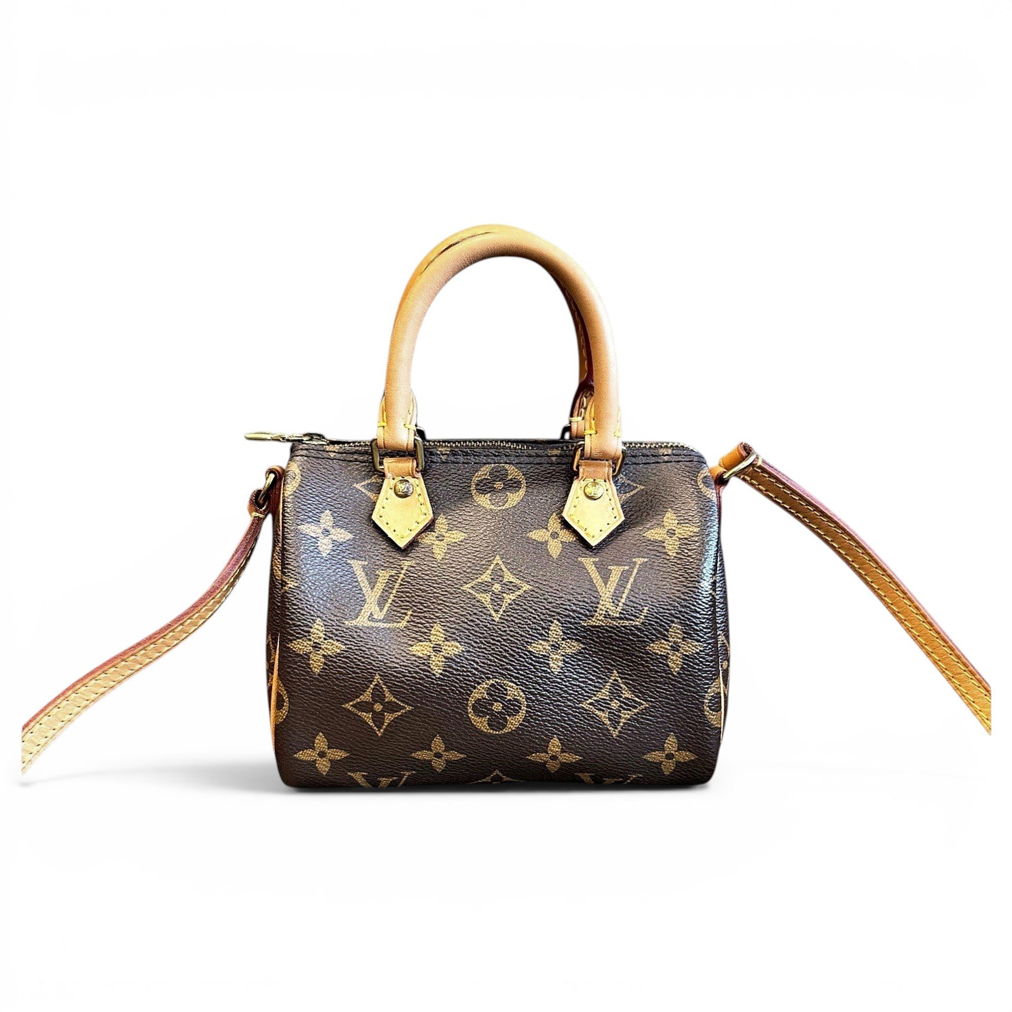 Nano Speedy / Mini HL leather crossbody bag
