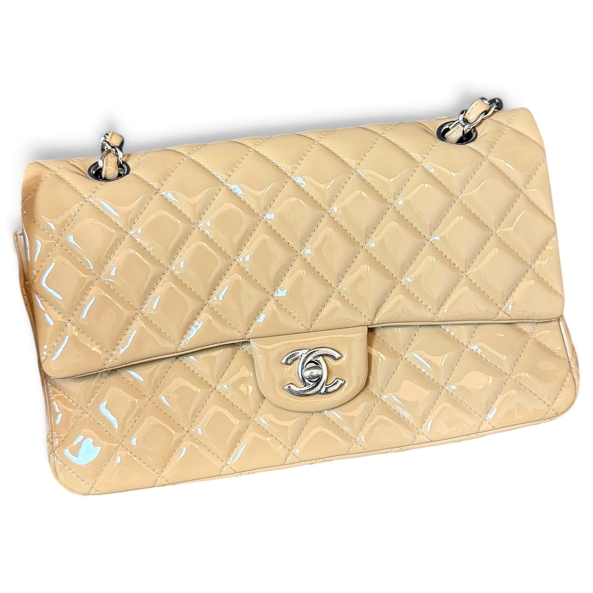 Timeless/Classique patent leather handbag