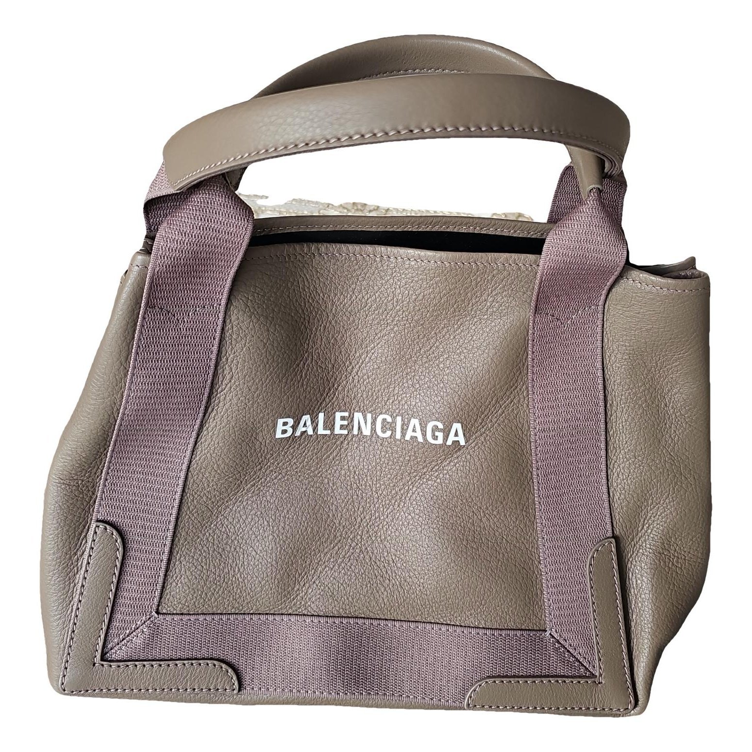 Balenciaga Navy cabas leather tote