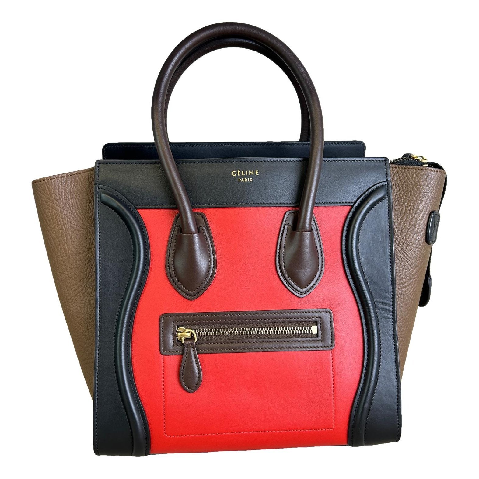 Luggage leather handbag