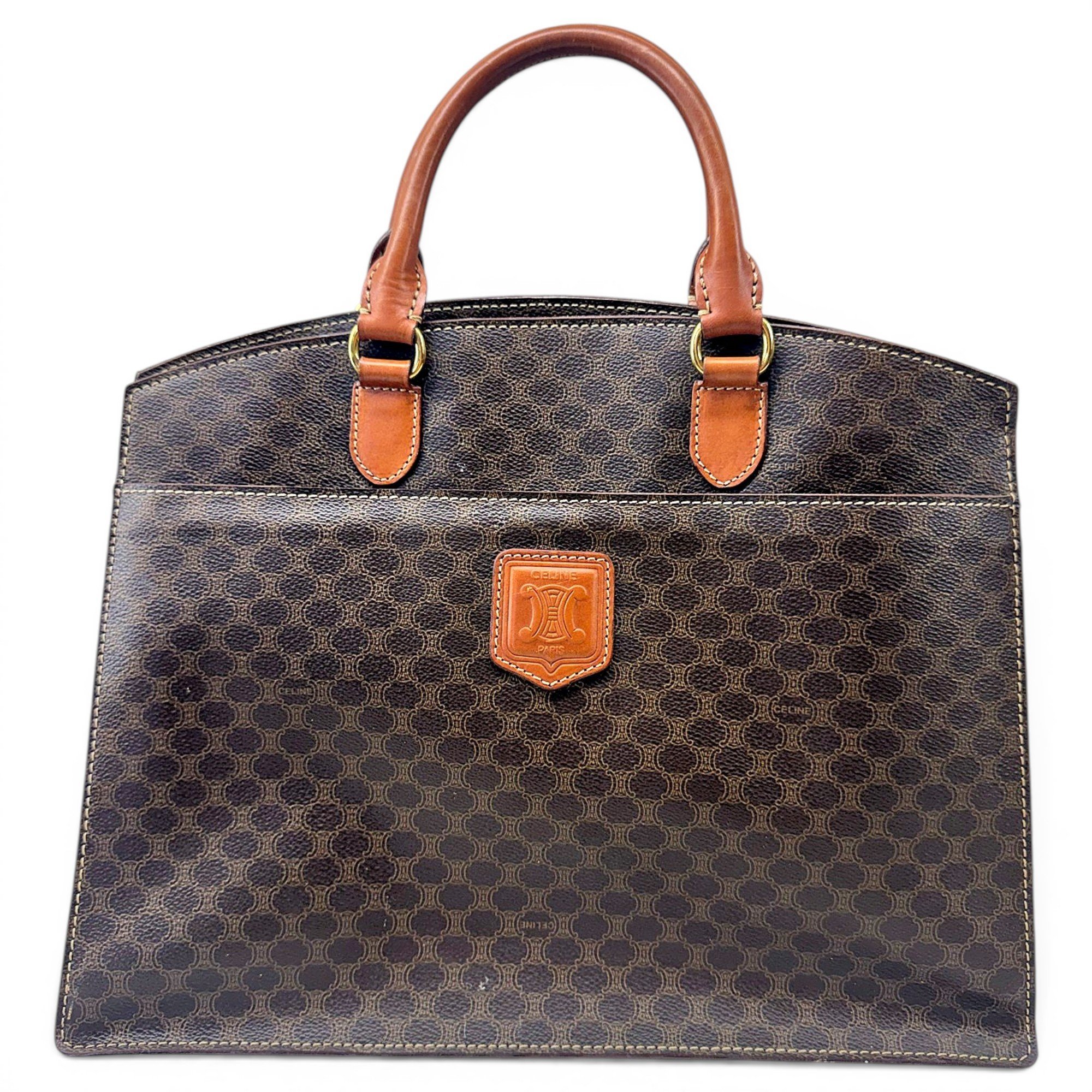 Leather tote