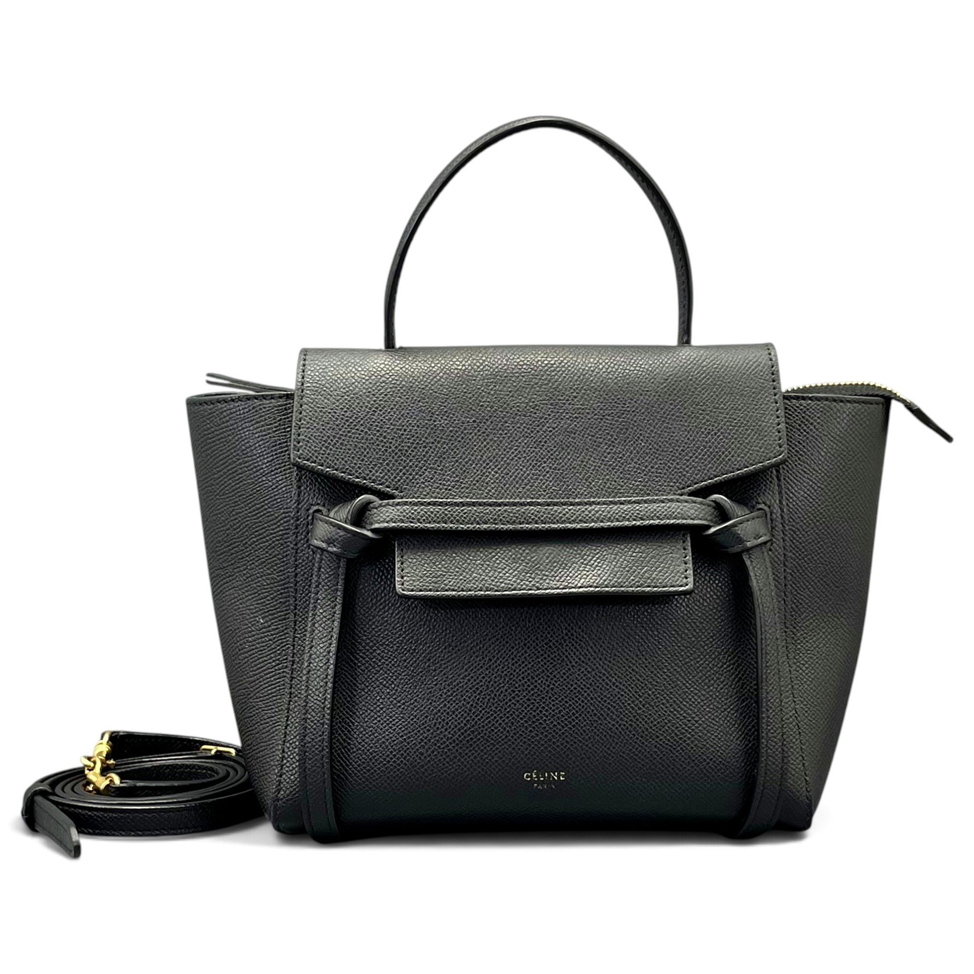 Belt leather handbag