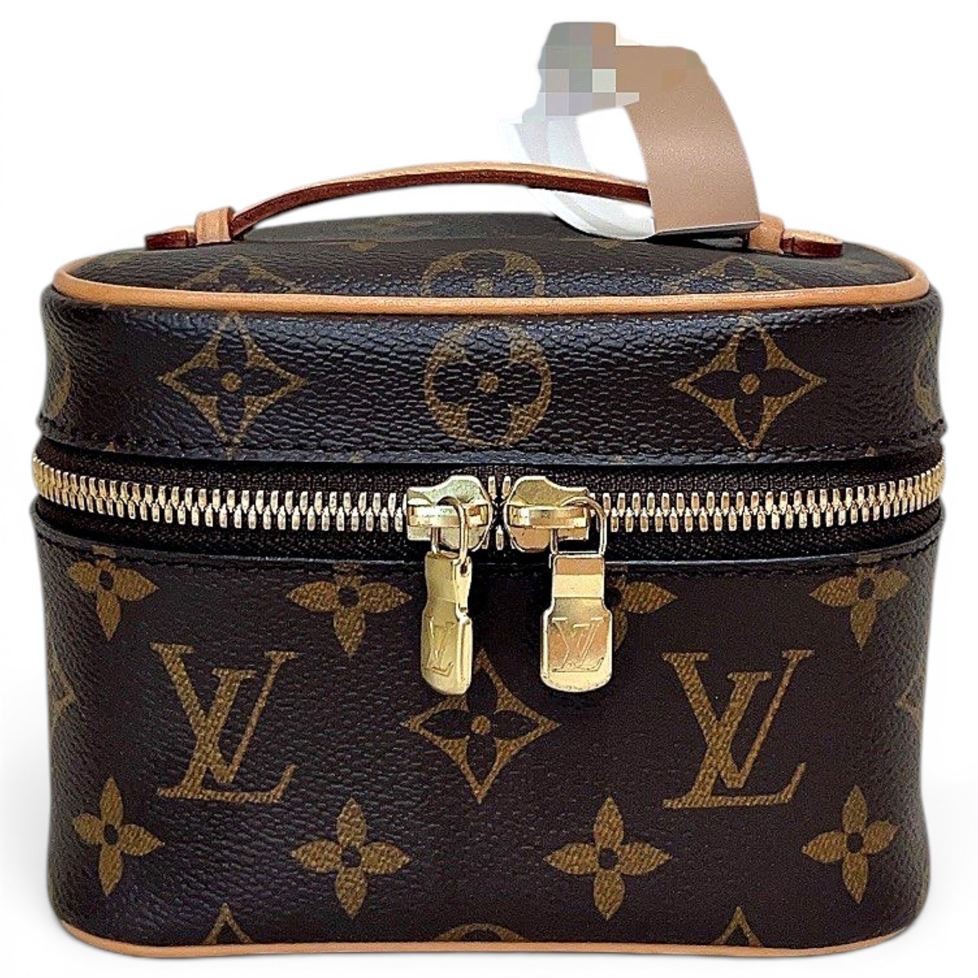 Vanity leather handbag