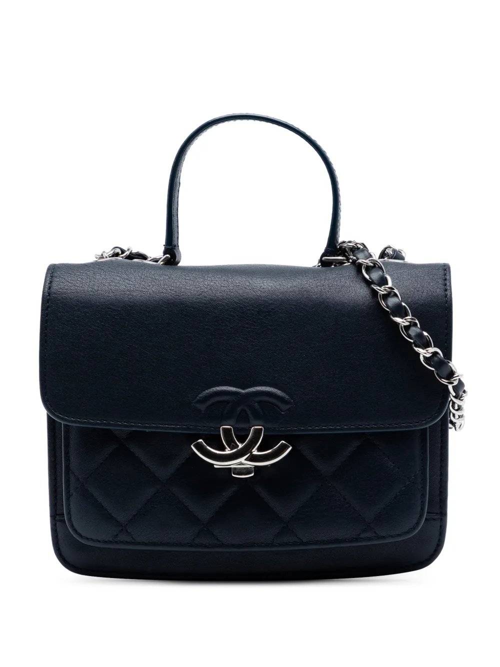 2018 Small Quilted Goatskin CC Box Flap shoulder bag