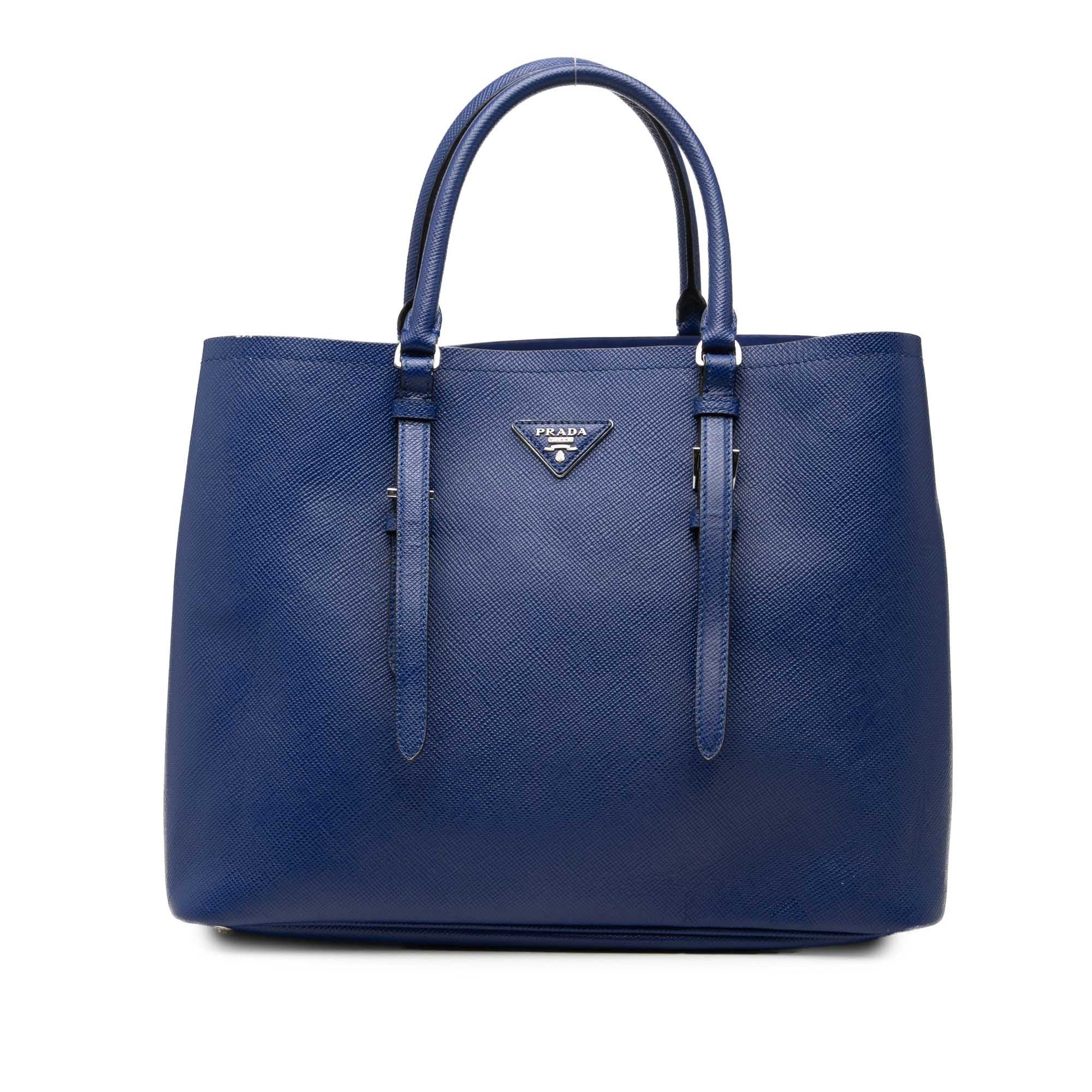 Double leather satchel