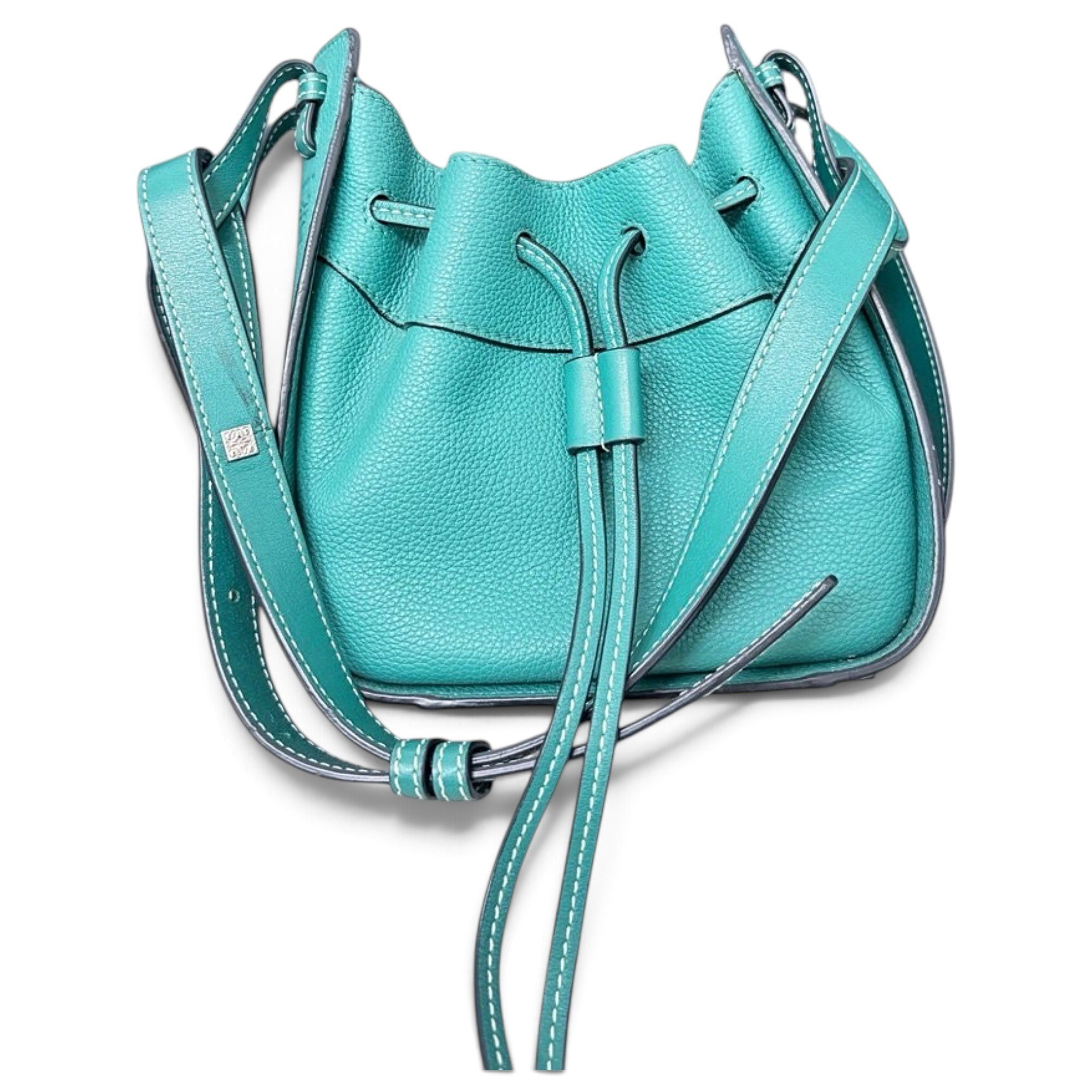 Balloon leather crossbody bag