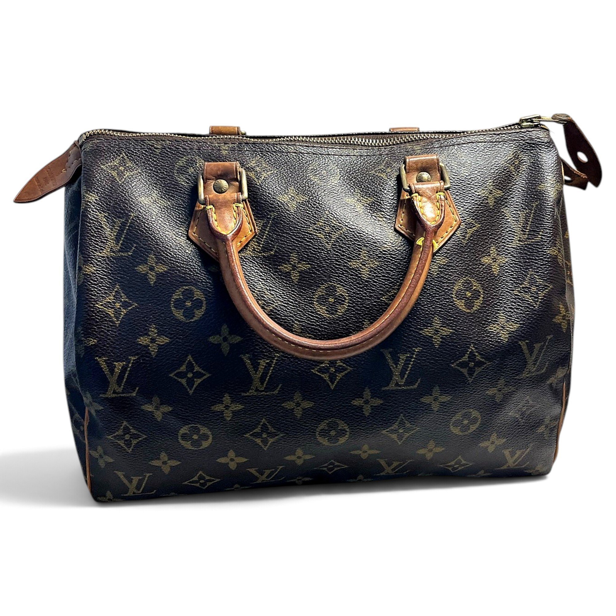Speedy leather handbag