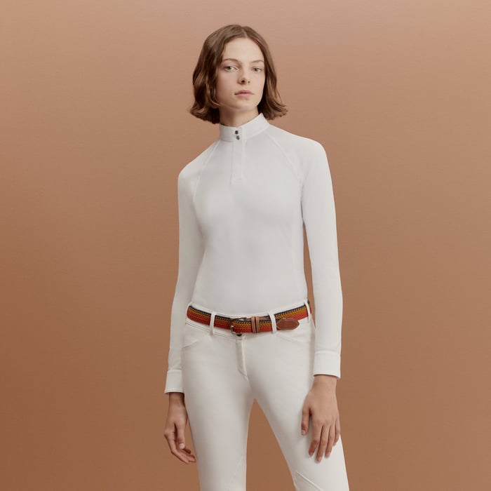 Blanc Polo De Concours Jump