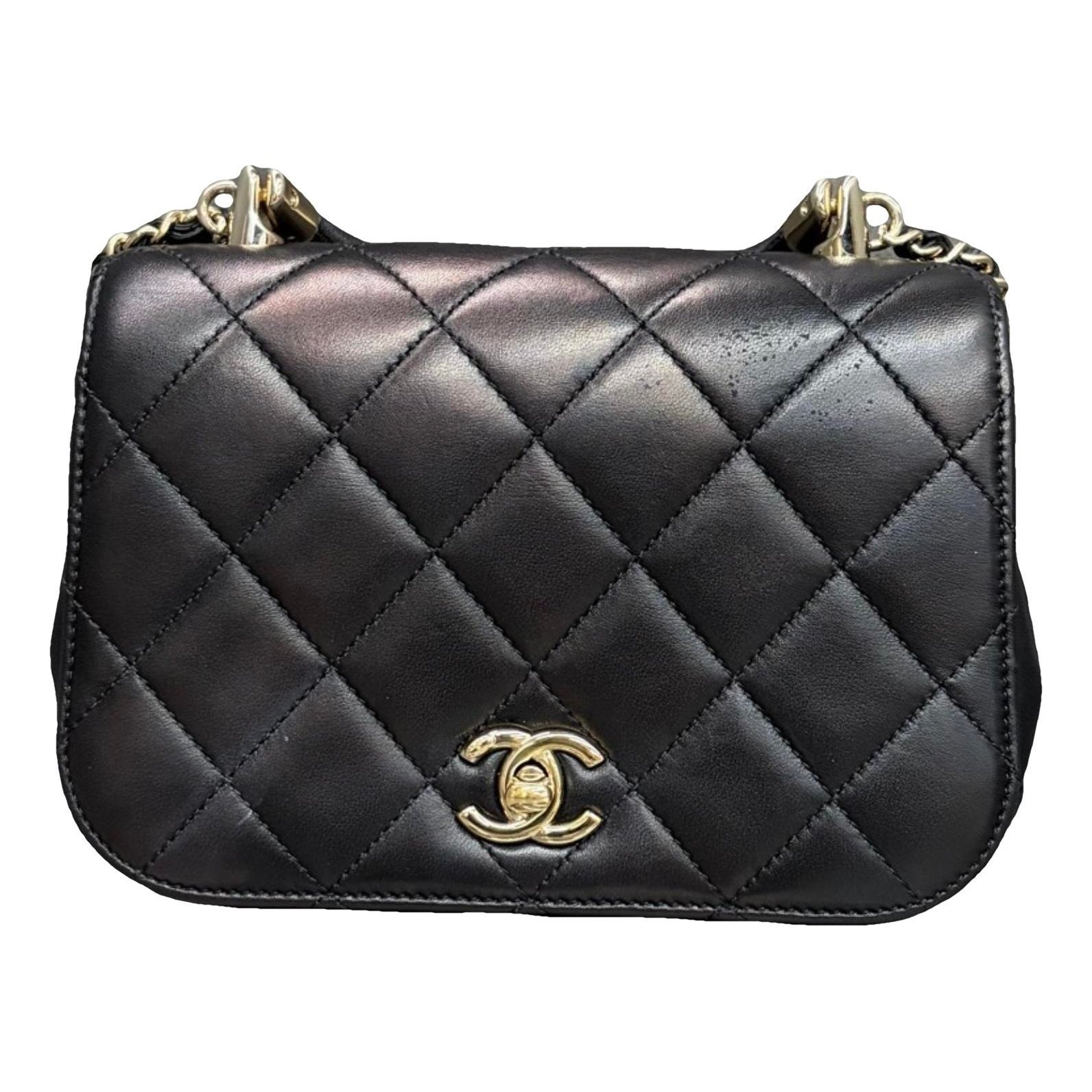 Statement leather handbag