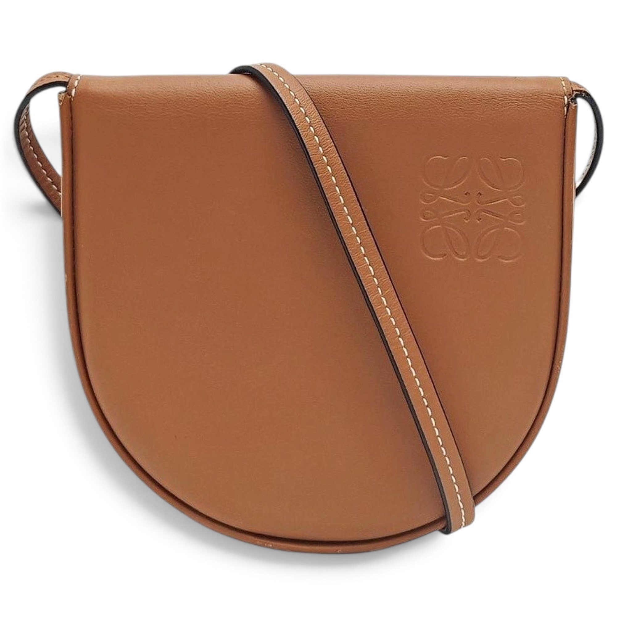 Heel leather handbag