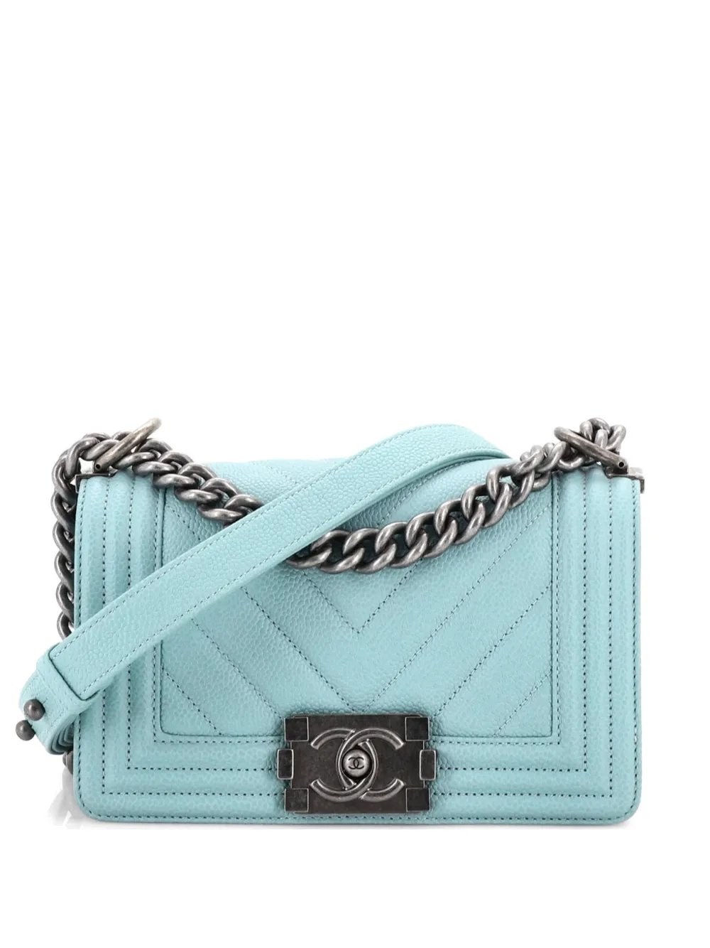 Boy Flap Bag Chevron Caviar Small crossbody bag